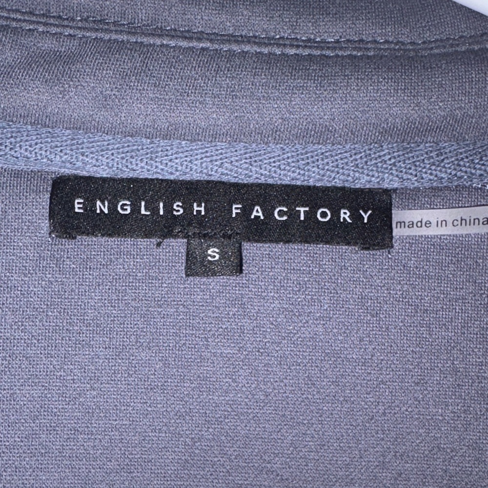 English Factory Shacket Size Small Oversized Jacket Button Up - Picture 4 of 6